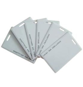 Şəxsiyyət vəsiqəsi xüsusi induksiya RFID əmlak girişinə nəzarət davamiyyəti TK4100 çip qalın kart 125k aşağı tezlikli LF üzvü ağ kart