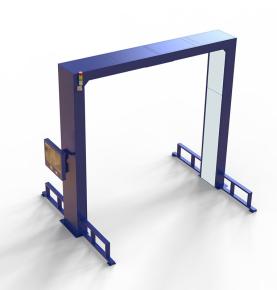 UHF RFID kanallı qapı portal çərçivəsi, böyük anbar aktivləri inventar elementi giriş və çıxış qeydlərini idarə edən oğurluğa qarşı maşın