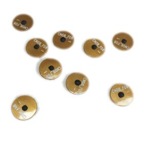 Çevik FPC elektron etiket diametri 8MM zərgərlik saxtakarlığa qarşı etiket qablaşdırma çipi isteğe bağlı NFC anti-metal etiket