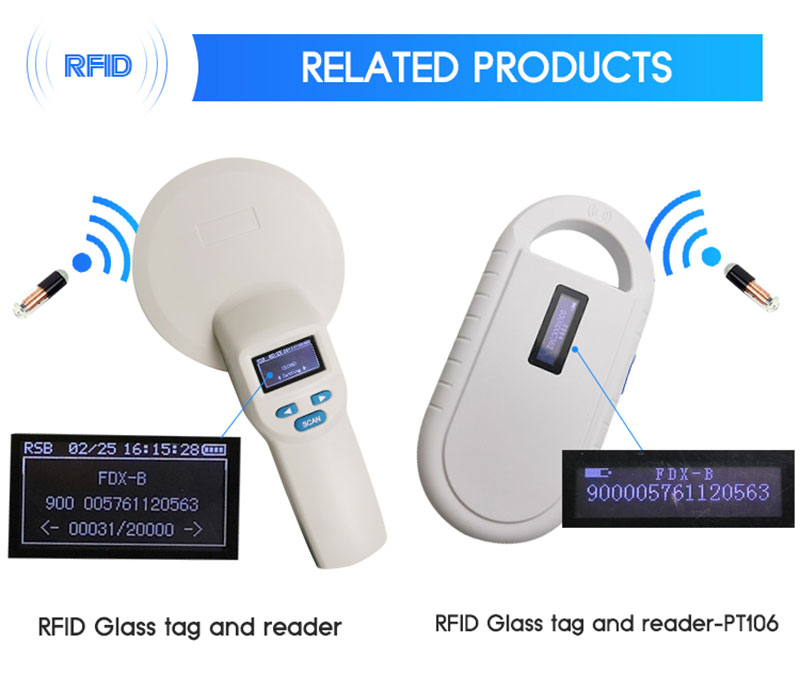 Heyvan inyeksiyası RFID şüşə boru bioelektronik etiketi 4