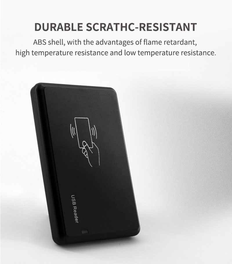 Masaüstü Kontaktsız USB RFID Kart Oxucusu 125kh/z Teqlər üçün
