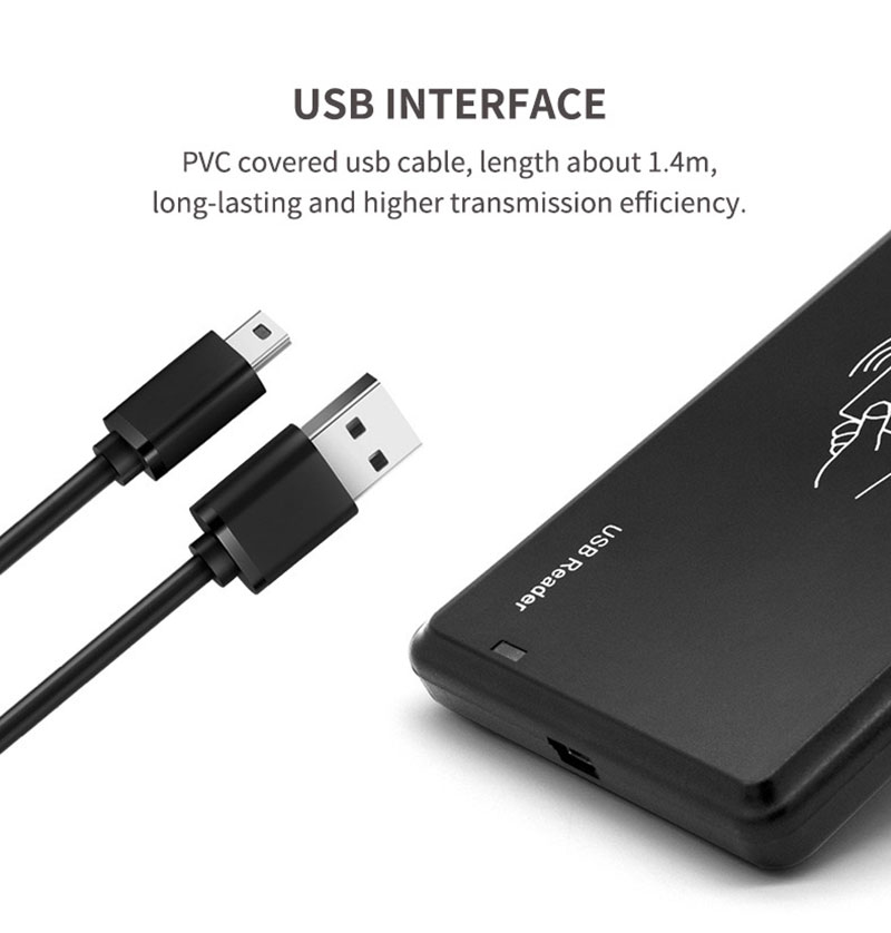 Masaüstü Kontaktsız USB RFID Kart Oxucusu 125kh