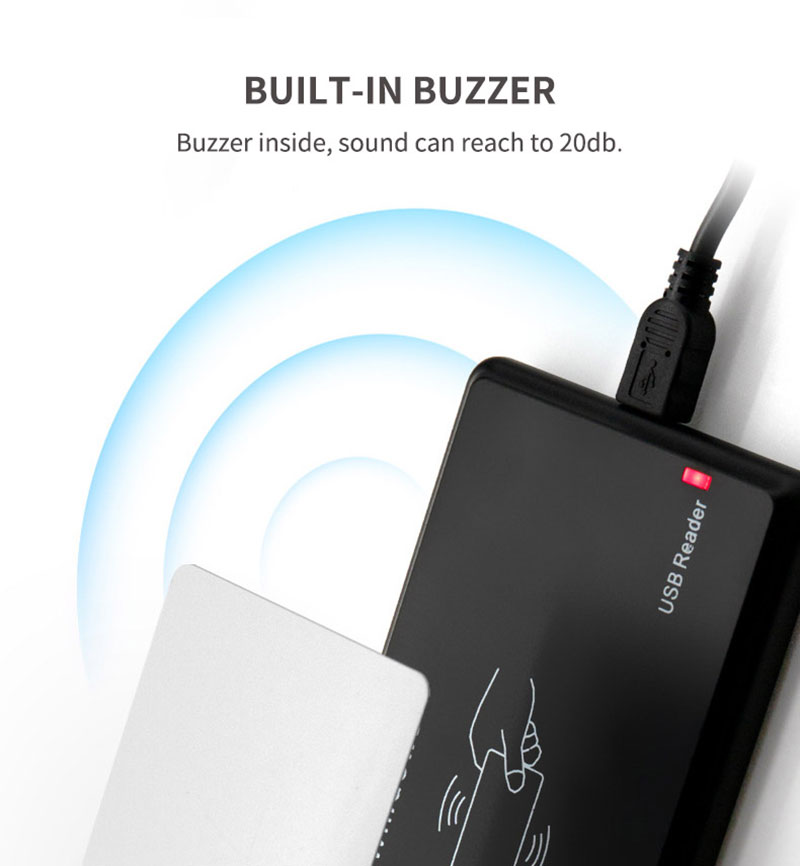 Masaüstü Kontaktsız USB RFID Kart Oxucusu 129kh