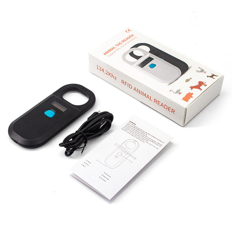 Portativ Kiçik Əl Cihazı 134.2Khz Rfid Heyvan Oxuyucusu