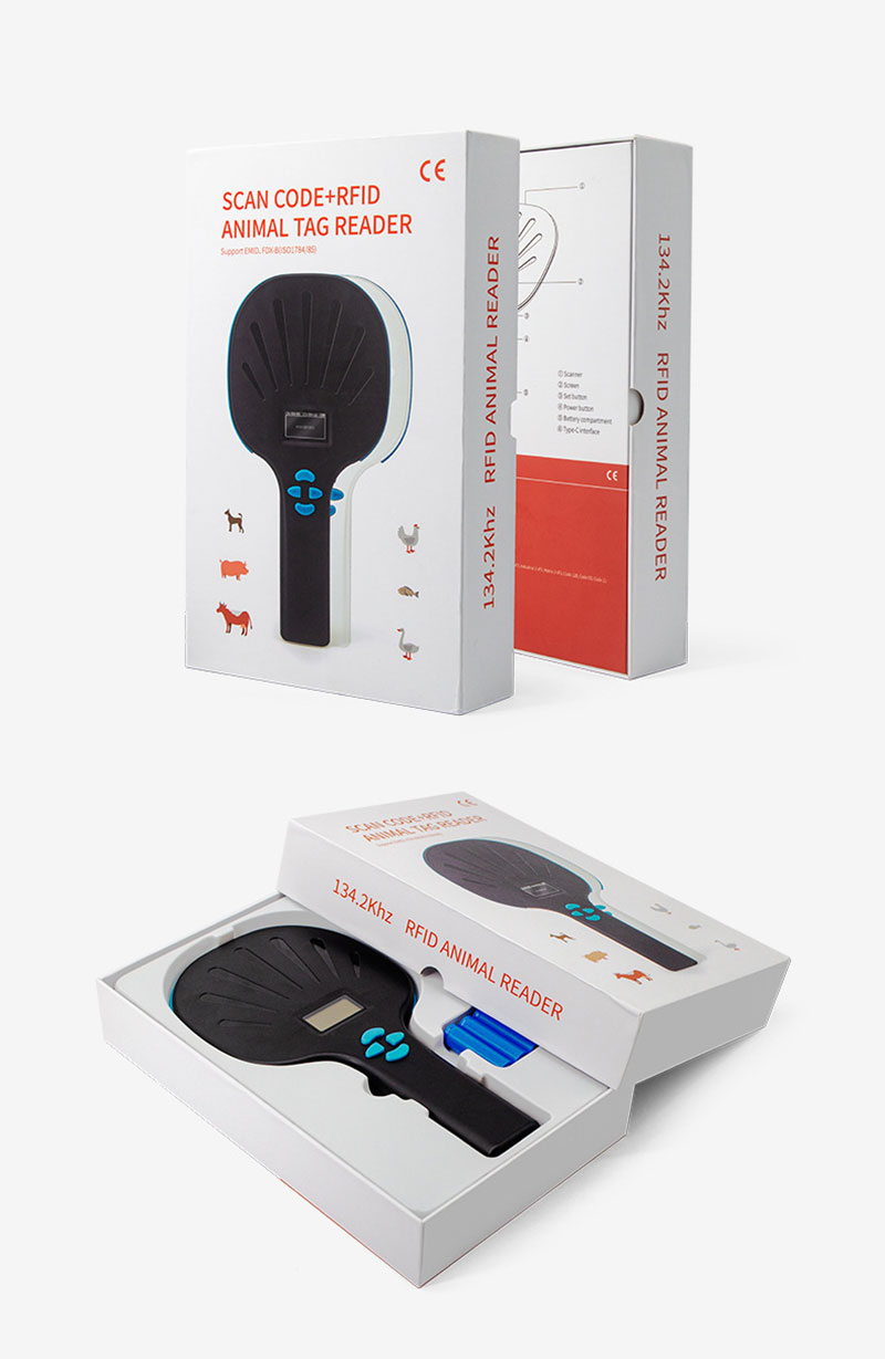 Çox funksiyalı Əl RFID Heyvan Teqləri Oxuyucu 9