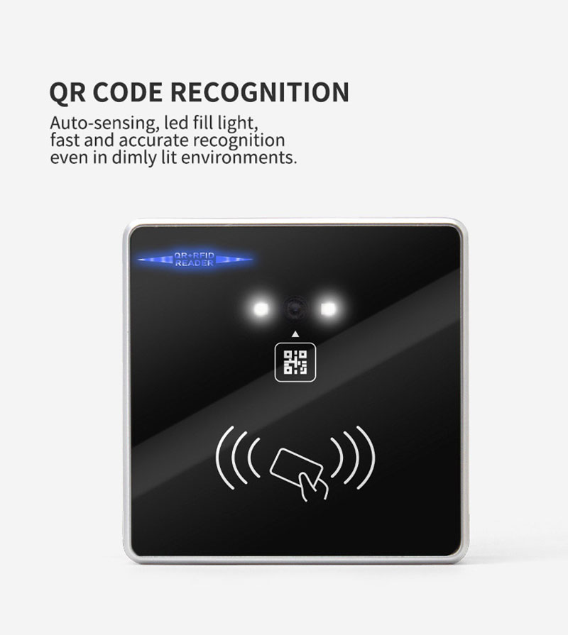 Çox Məqsədli QR Kodu Skanlayan RFID Giriş Nəzarəti Oxucusu 4