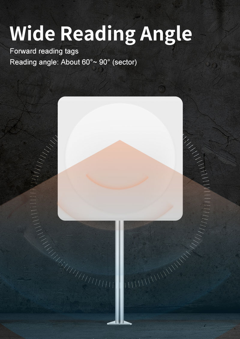 UHF RFID Uzun Diapazonlu R290B Polarizasiya Antenası Oxucusu 6