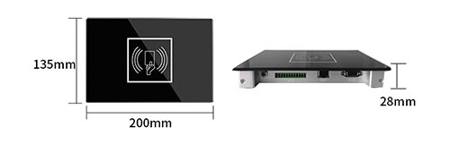 RFID UHF avtomatik identifikasiya kartı oxuyucusu pərakəndə anbarda daşınan maşın idarəsi