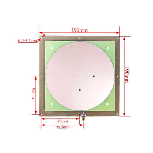8dBi dairəvi və 19 polarizasiyalı diskli) UHF tıxacın qarşısını alan UHF oxuyucu antenası 3