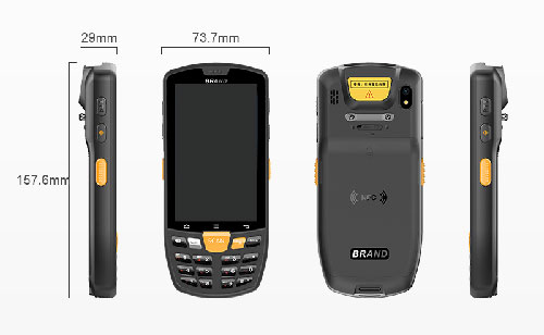 Sənaye barkod skan edən PDA NFC anbarında ERP WRP əl barkod skanı. 3