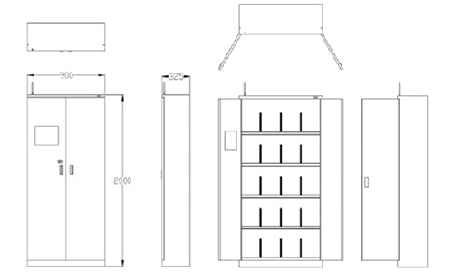 RFID UHF Ağıllı Fayl Şkafı