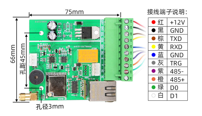 UHF rfidF modulu 915M tezliyi oxumaq radio modulu UHF rfidF modulu 4
