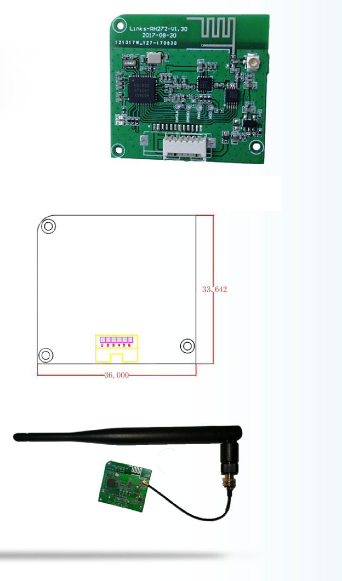 RFID aktiv oxu-yazma modulu RFID aktiv əl oxu-yazma modulu 2.45G RFID aktiv oxu-yazma modulu modulu
