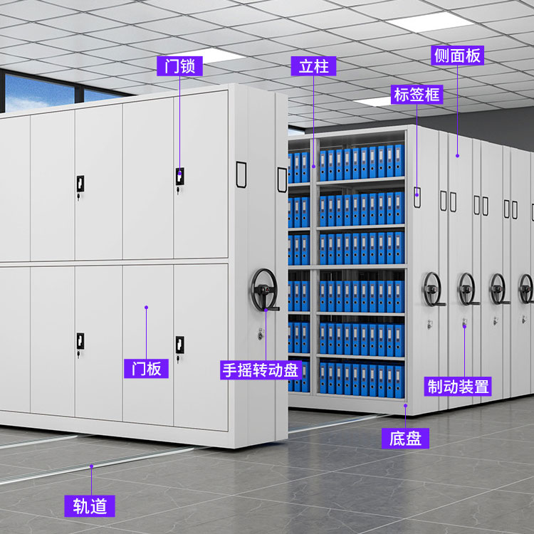 cRFID yığcam rütbəli ağıllı əl otağı fayl dolabı polad elektrik ağıllı kompakt şkaf 2