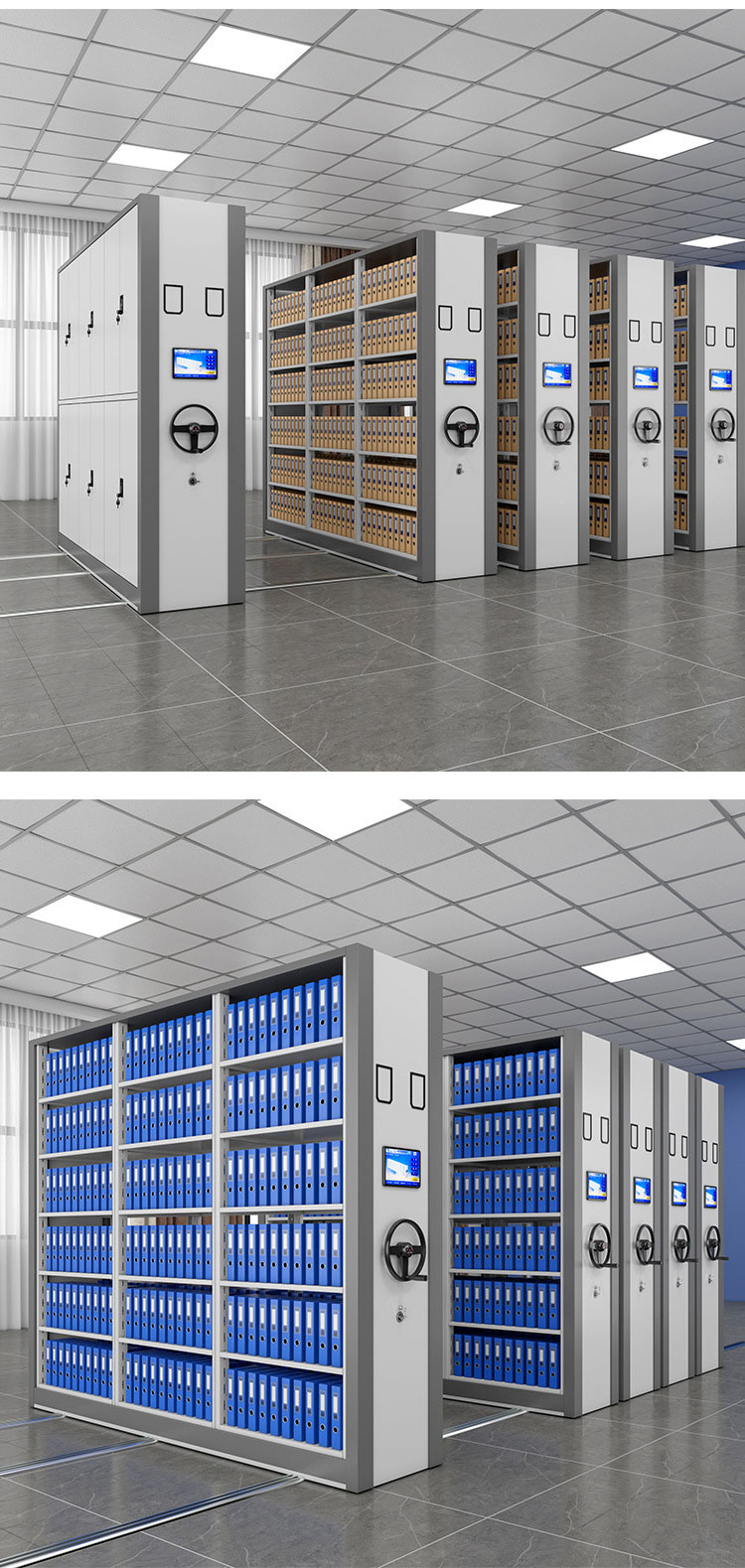 c RFID kompakt rütbəli ağıllı əl otağı sənəd kabineti polad elektrik ağıllı kompakt şkaf 5