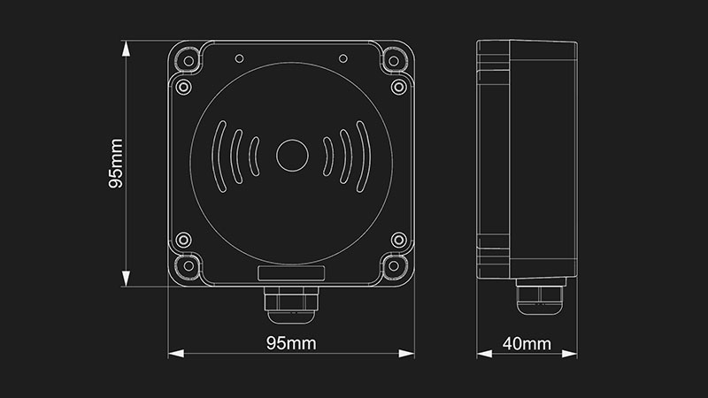 RFID Profinet UHF MQTTJ sənaye kartı oxumaq RJ45 0-36V 2 metr IP65 2